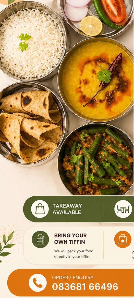 Freshly prepared sabzi