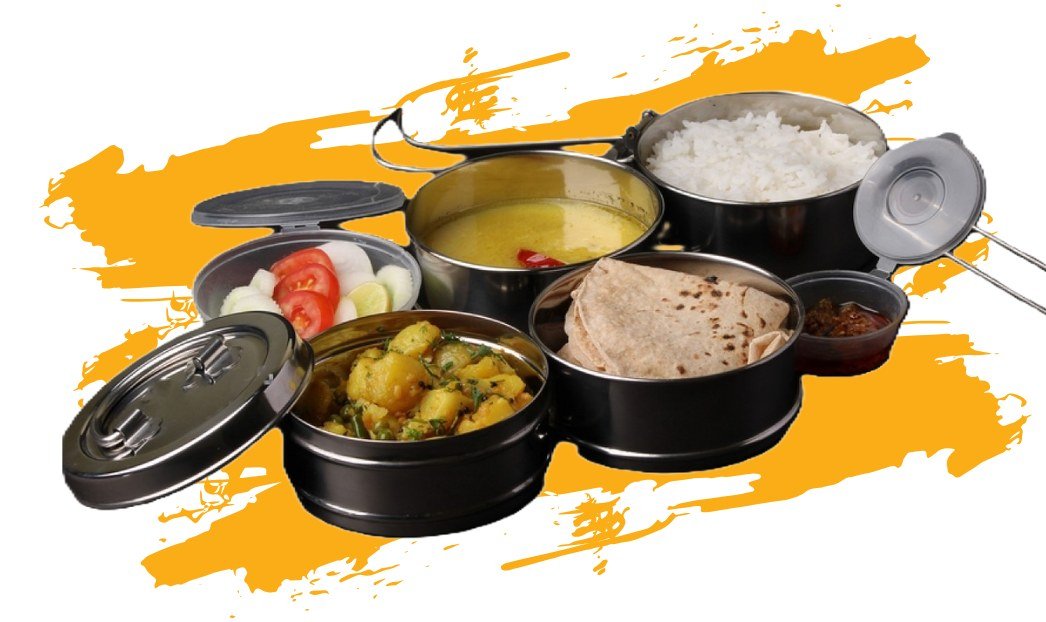 Today's fresh thali at Annapurna Tiffin Service
